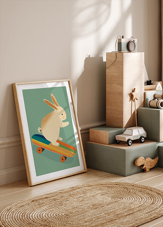 Skateboarding Bunny
