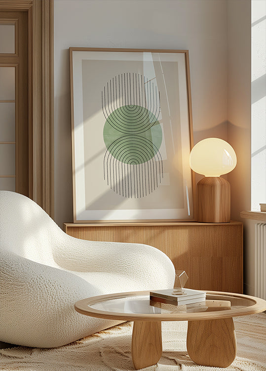 Symmetrical Waves Poster