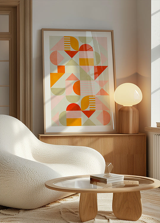 Bauhaus Fun Pastel Poster