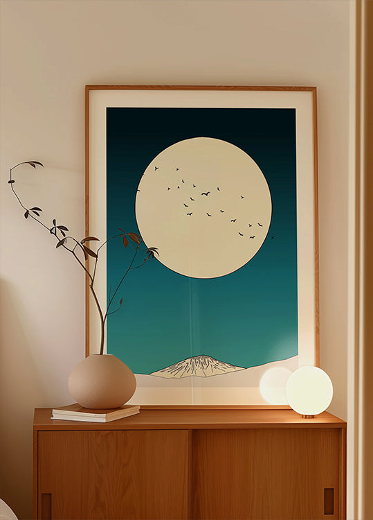 Moonlit Ascent Poster