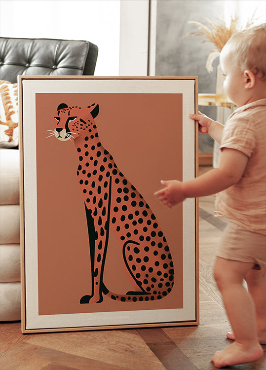 Modern Cheetah Poster