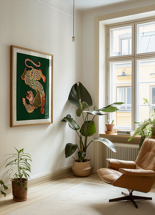 Asiantiger Green Poster