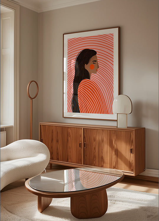 The Woman With the Lines Poster