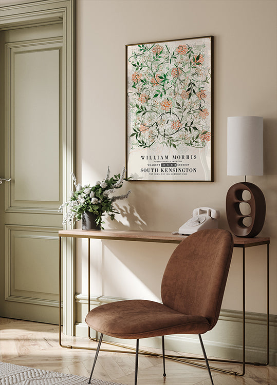 William Morris Jasmine Pattern Poster