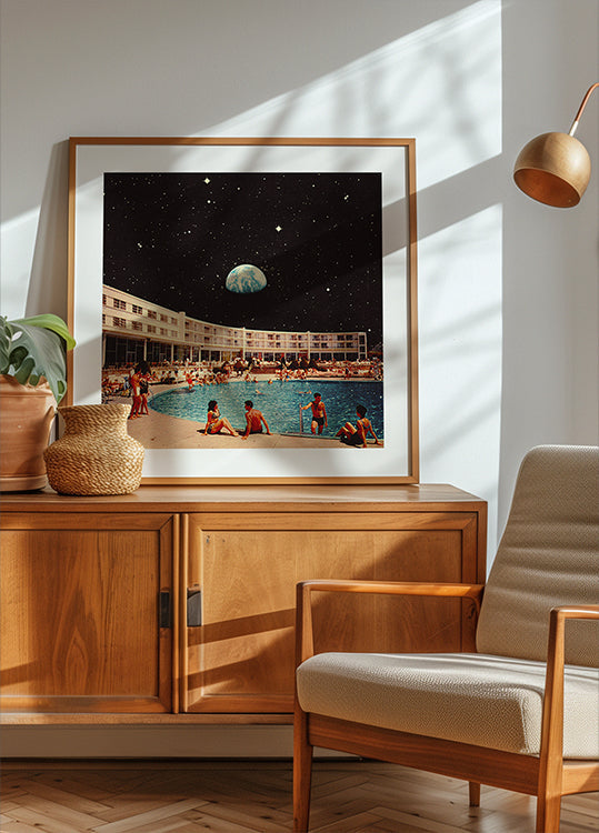 Lunar Pool Poster