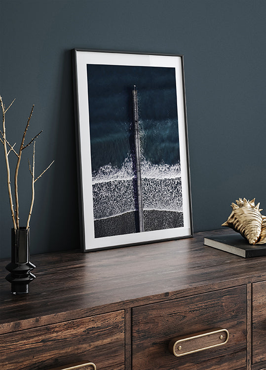 Pier Over Turquoise Waters  Poster