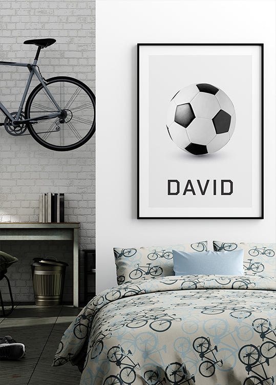 Personalized Football Poster