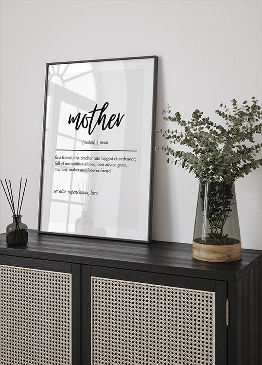 Mother Definition Print Poster