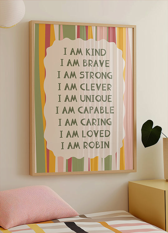C Personalized Print Poster