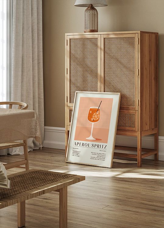 Aperol Spritz Recipe Poster