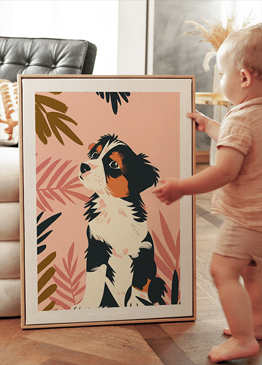Playful Puppy Poster