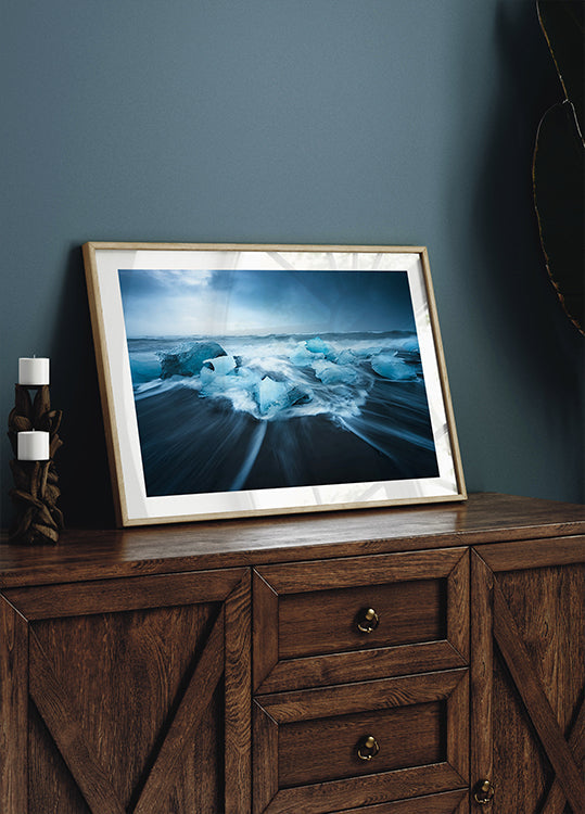 Blue Ice Poster
