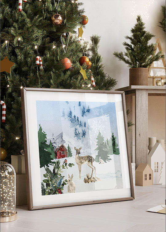 Woodland Winter Tale Poster