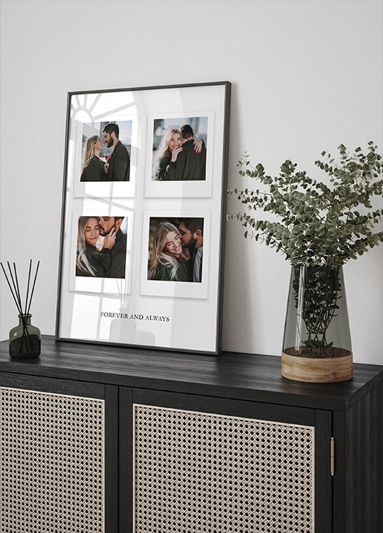 Forever and Always Couple Collage Poster