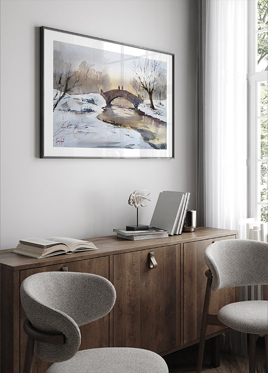 Winter&Quiet Bridge Poster