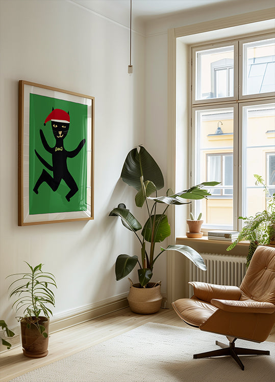 Xmas cat Poster