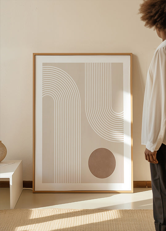 Beige Arc Poster