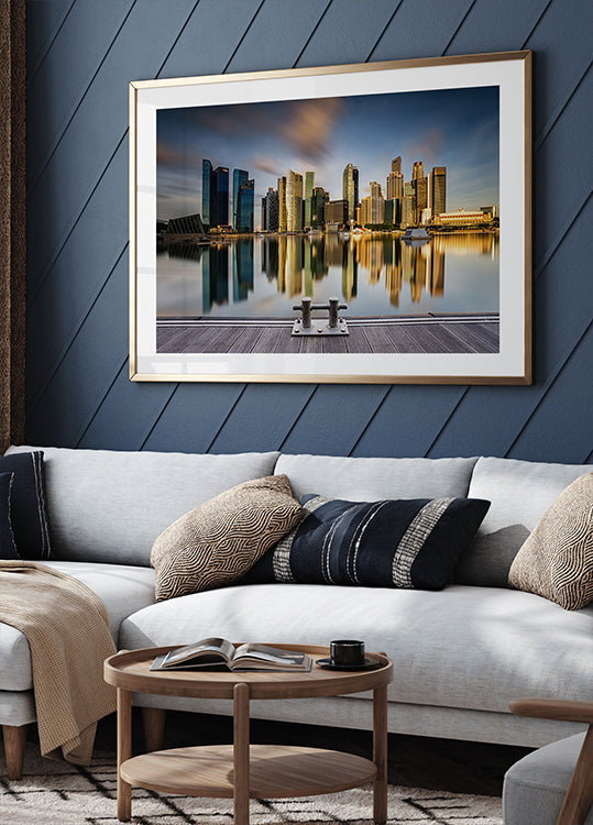 Golden Morning in SIngapore Poster