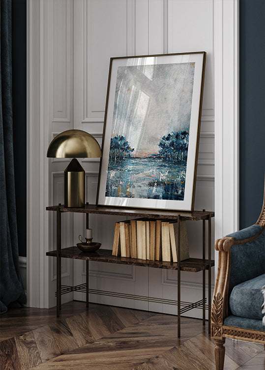 Winter Blue Poster