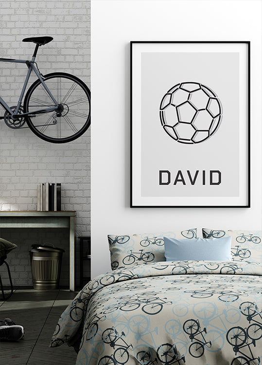 Personalized Football Poster