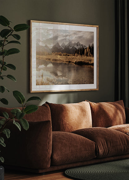 Autumn Morning in the Mountains Poster