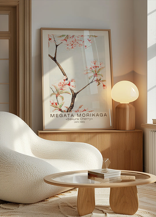 Sakura Cherry Japanese Blossom, Megata Morikaga 1870–1880 Poster