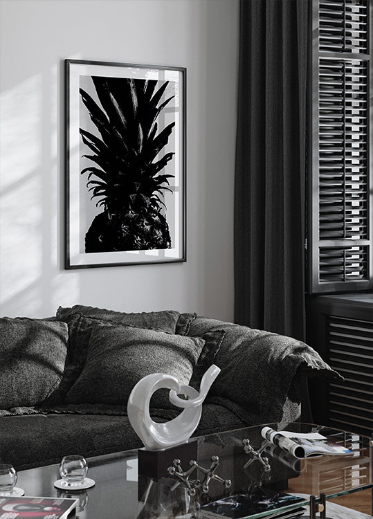 Pineapple bw