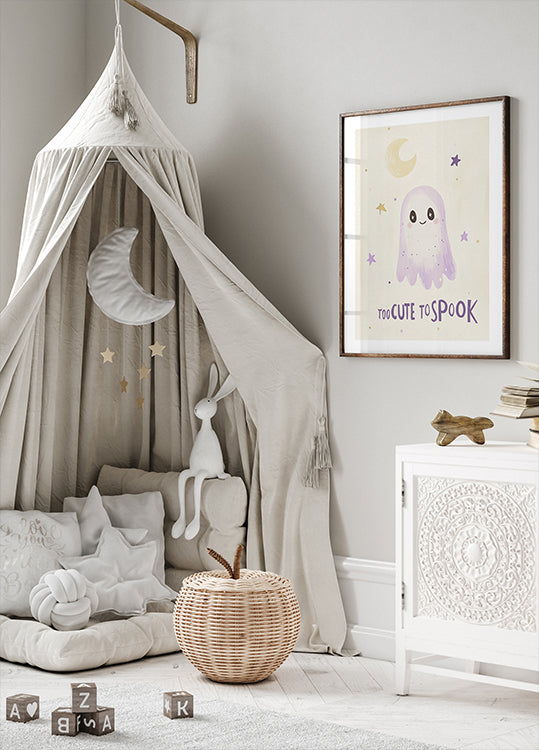 Adorable Ghost Night Poster