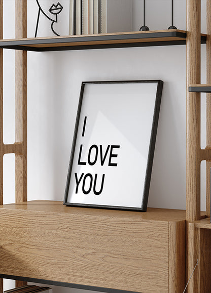 Minimalistic Love Statement Poster