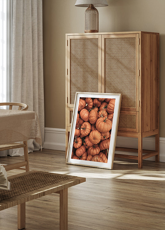 Warm Autumn Pumpkins Poster