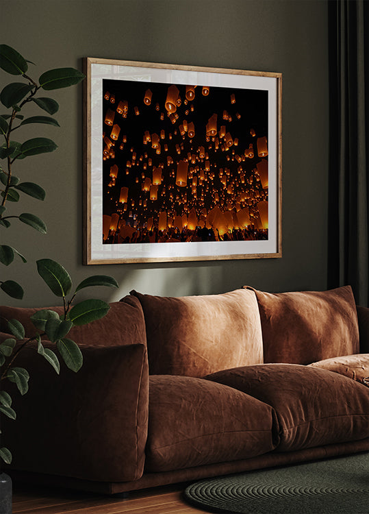 Floating Lanterns Poster
