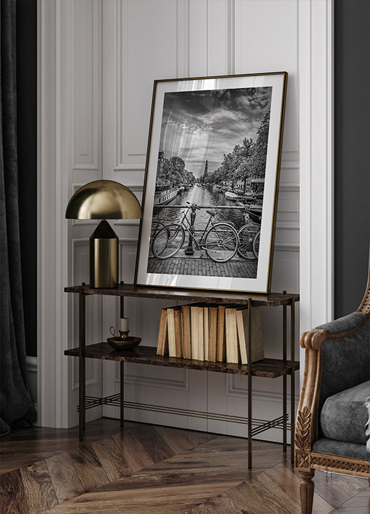 Typical Amsterdam - Monochrome Poster