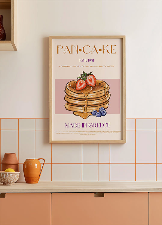 Fluffy Greek Pancakes Poster