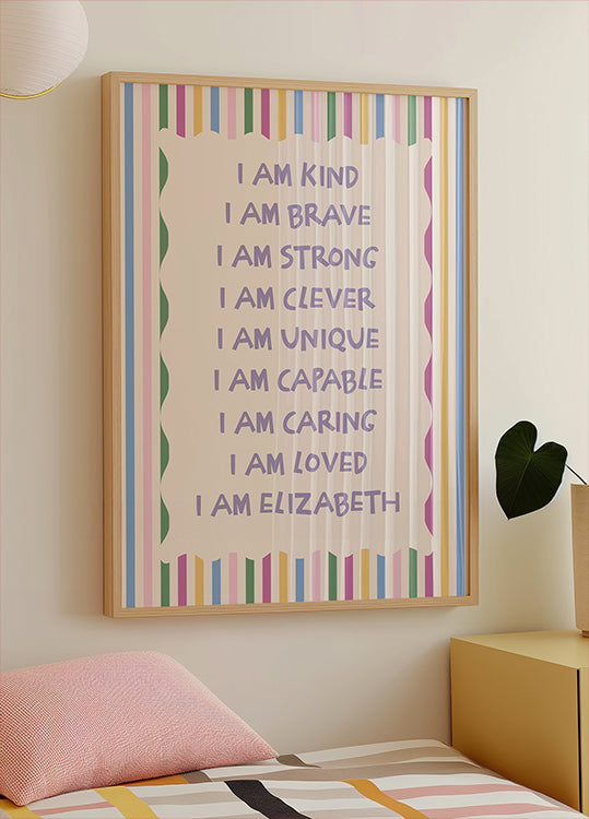C Personalized Print Poster