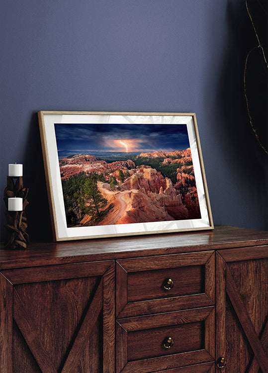 Lightning over Bryce Canyon