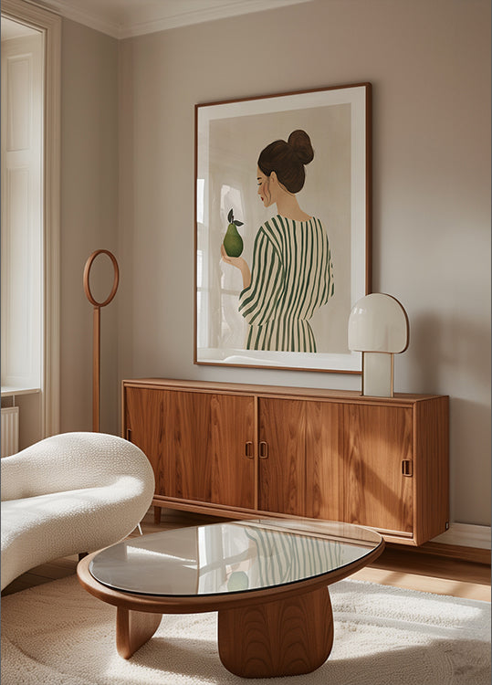 The Woman and the Pear Poster