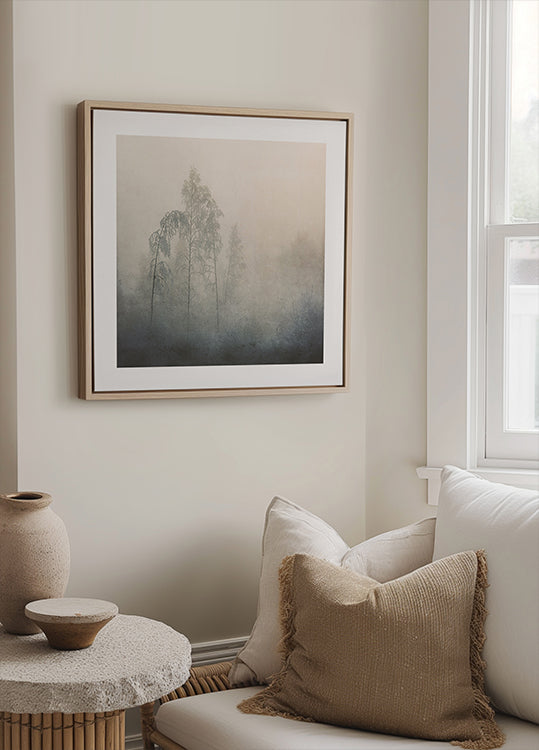 Misty Forest Poster