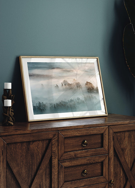 Winter fog Poster