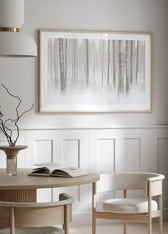 Winterforest in Sweden Poster
