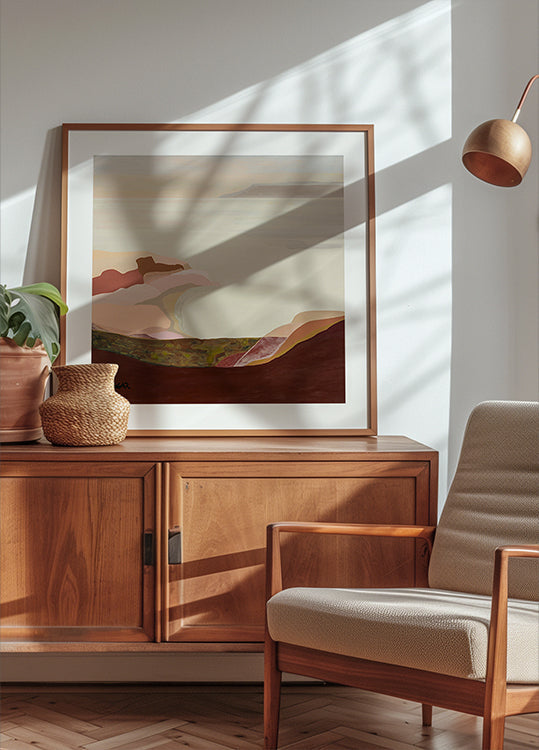 Apricot Sky Poster