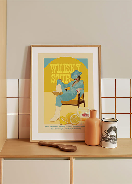 Jlr Cocktails Whisky Sour Poster