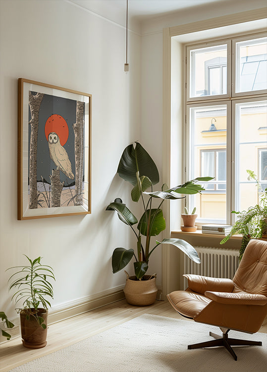 Vintage Owl Poster