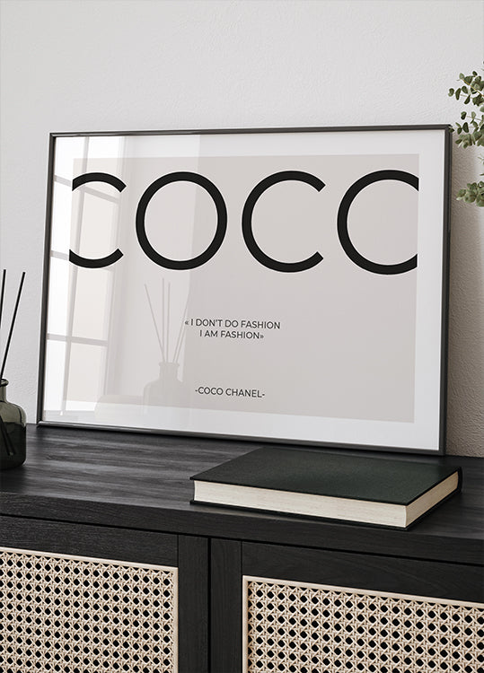 Coco Chanel Quote Poster