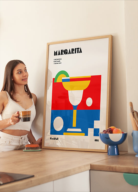 Margarita Bauhaus Cocktail Poster