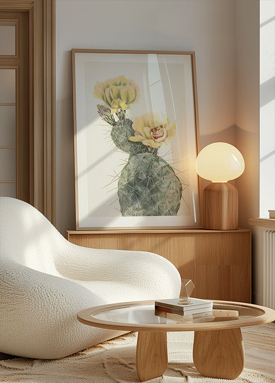 Missouri Prickly Pear From North American Wildflowers (1925) By Mary Vaux Walcott. Poster