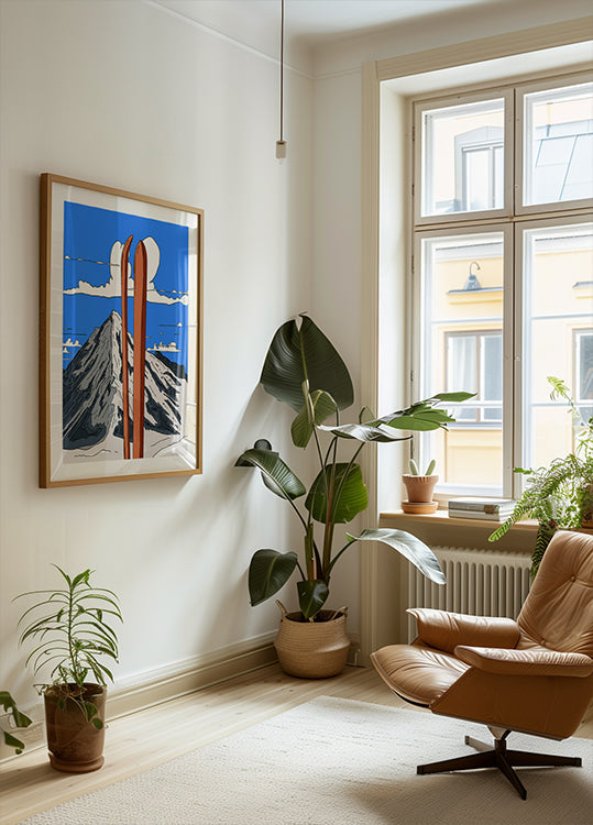 A Wonderful Ski Vacation Poster