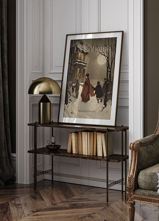 La Bohème Opera Captures A Winter Poster