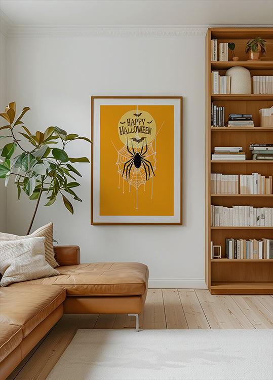 Retro Spooktacular: A Groovy Halloween Vibe Poster