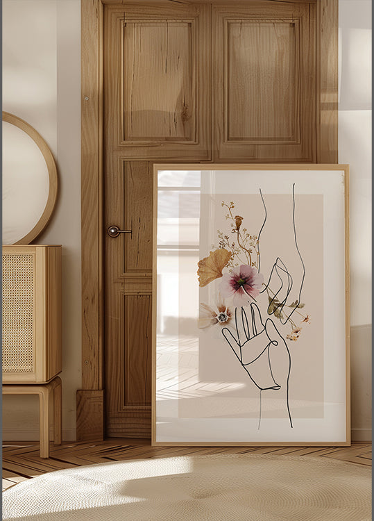 Wildflower Hands Poster