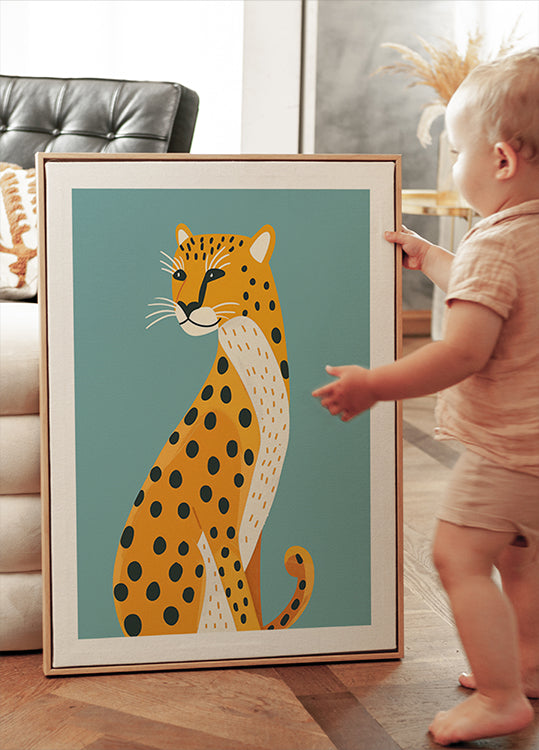 Spotted Cat Poster